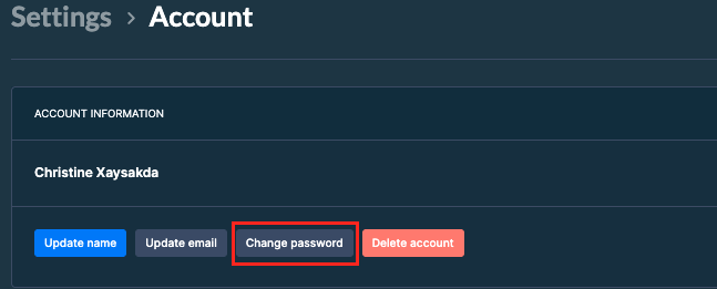 Click Change password